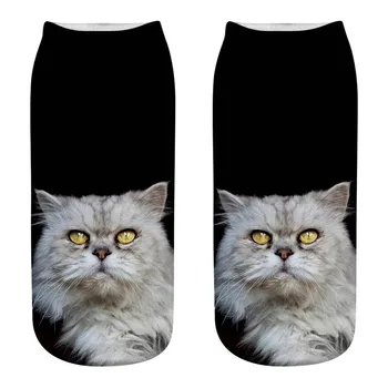 

Women's Funny Animal Cute 3D Print Socks Women Ankle Socks Unisex Socks Hot Women Fashion Sox Cartoon Cat For Female