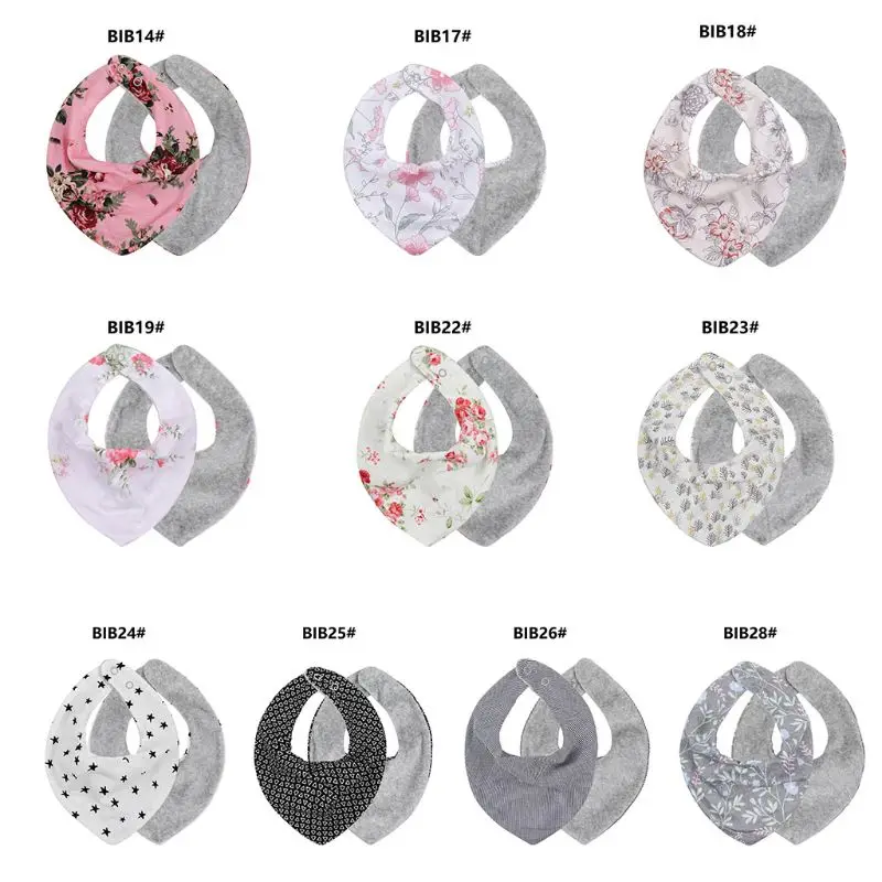 European And US stytle Baby Bibs Cotton Linen Four-layer Waterproof Triangle Drop-shaped Bibs Burp Cloths Baby Care Accessories (5)