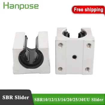 

Free shipping SBR10/13/12/16/20/25/30mm linear lmnear rail SBR12UU SBR16UU SBR20UU SBR25UU SBR30UU slide block for cnc
