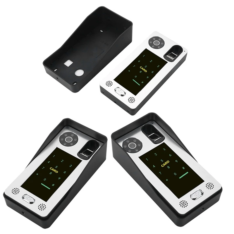 Mountainone 9-дюймовый проводной wi-fi-отпечаток пальца микросхемой чипом микропроцессорные карты Водонепроницаемый видео-дверной звонок с