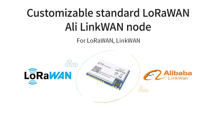 E78-900M22S LoRaWAN модуль 868 МГц 915 МГц SoC LoRa трансивер 22dBm отверстие для штампа IPEX беспроводной радиочастотный модуль