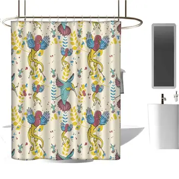 

Cool Shower Curtain Rustic for Bathroom Durable Waterproof Bath Curtain