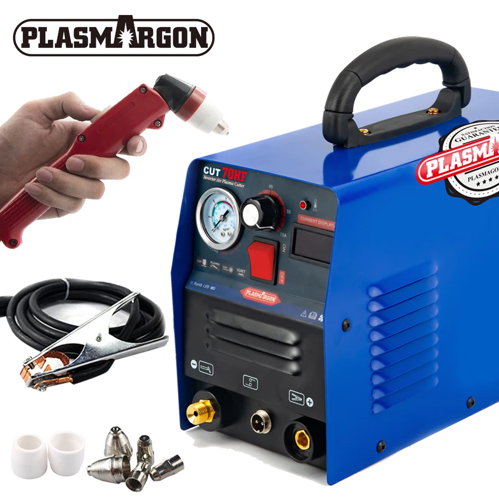 

70A 220V Plasma Cutter Cut70 IGBT Air Plasma Cutting 22mm Clean Cut
