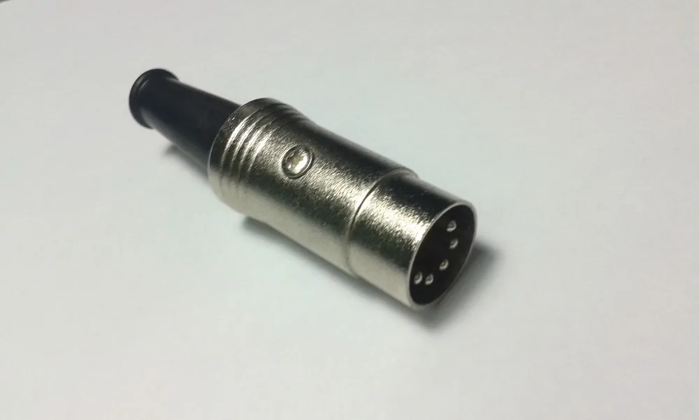 500 шт. 5PIN DIN разъем Midi кабель Ведущий аудио разъем Мужской встроенный металлический адаптер