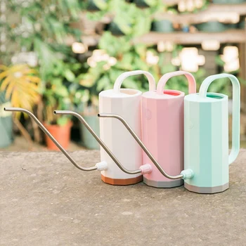 

Stainless Steel Long Spout Watering Can With Meaty Long Mouth Sprinkling Pot Home Gardening Potted Tool For Plants Garden Tool