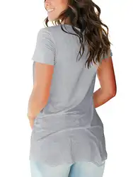 Женские базовые V шеи футболки с коротким рукавом летние повседневные топы 293USD
