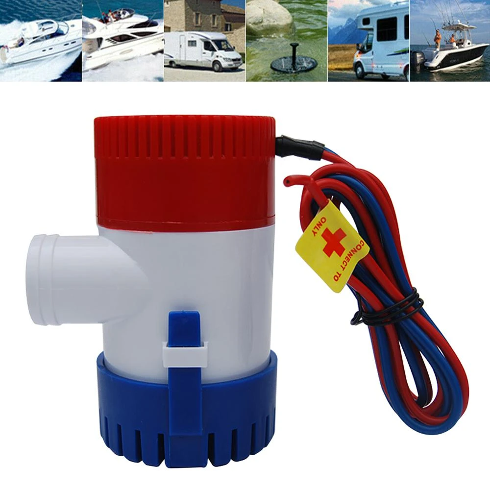 1100GPH 12V Boat Marine Submersible Bilge Sump Water Pump Switch For Boat Yacht 