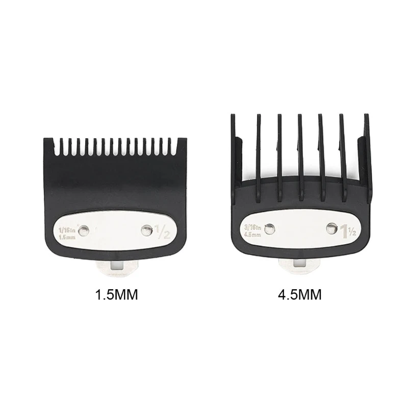 

Professional Guide Comb Set 2Pcs Hair Clipper Guide Comb Set 1.5mm 4.5mm