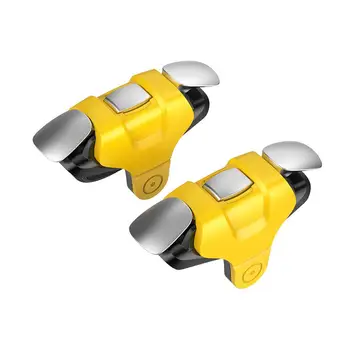 

2 Pcs Slotted Design Metal Buttons Left Right Universal Mobile Phone Gamepad Buttons