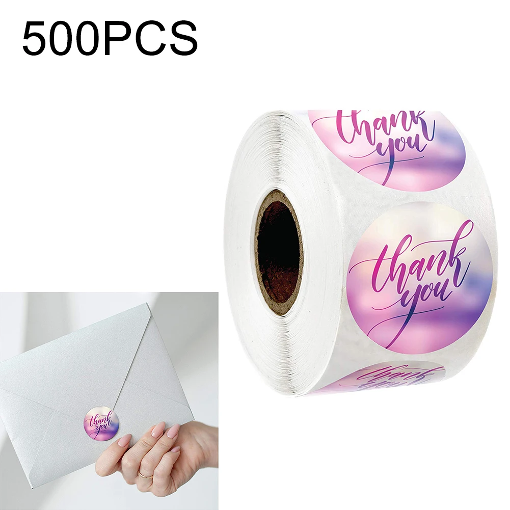 Labels Круглый Спасибо стикер s этикетки для печати празднования этикетки Скрапбукинг наклейка на упаковке стикер для канцелярских товаров паста выпечки печенья мешок - Цвет: Labels