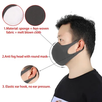 

10PC Integrated Mask Reusable Dust-proof And Breathable Safety Mask Accessories Acce