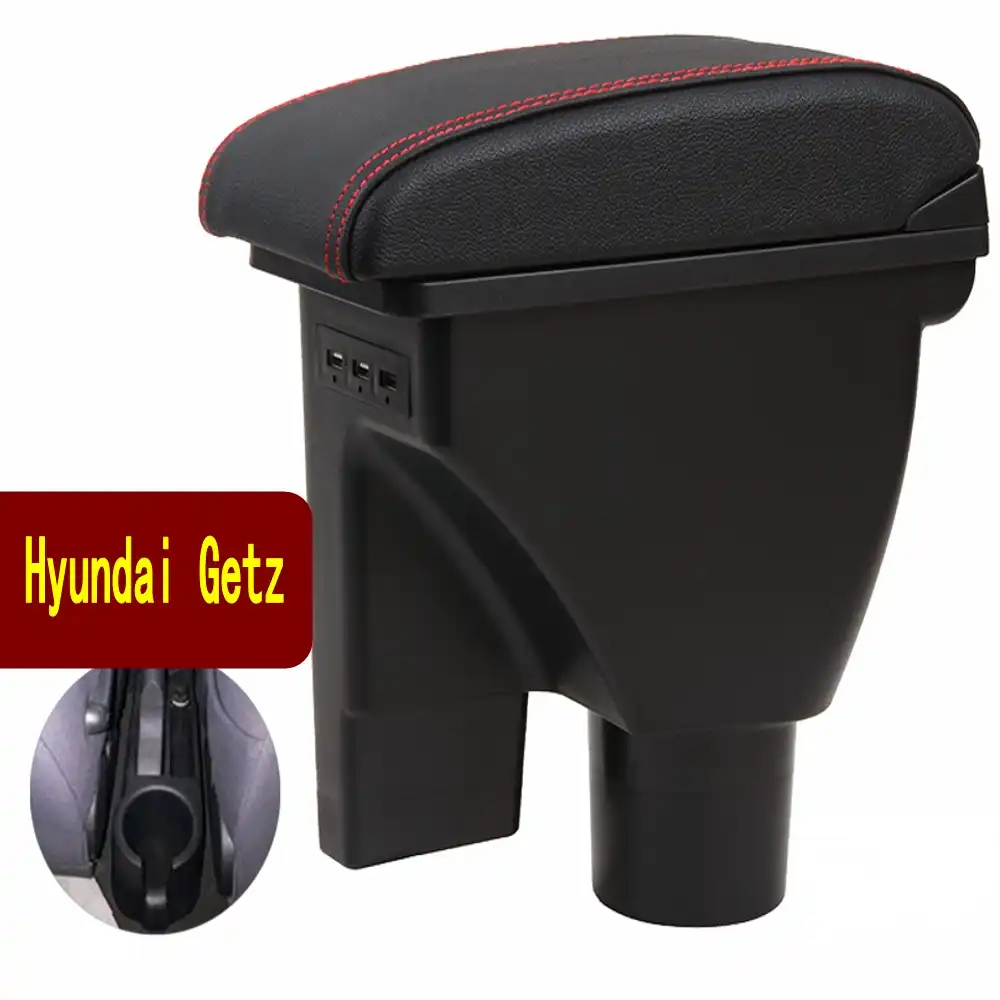 For hyundai getz armrest box central Store content box cup holder