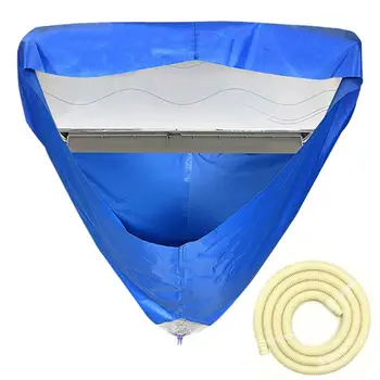 

Wall Mounted Air Conditioner Waterproof Cleaning Cover for Air Conditioner Dust Washing Clean Protector Bag 1p/1.5p/2p/3p Blue
