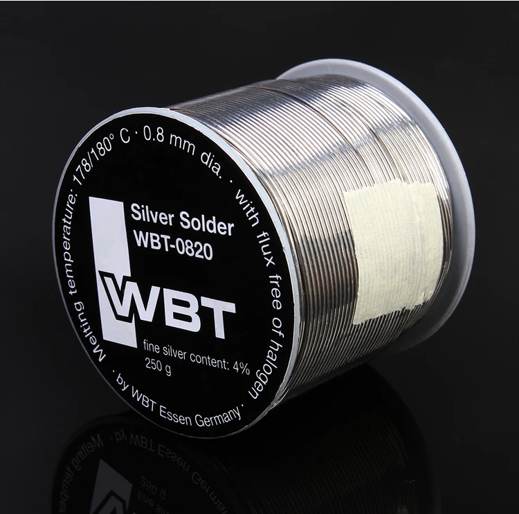 10 футов Φ 0 8 мм 4% Ag серебряный припой Германия WBT 0820|soldering silver wire|wire solderwire wire |