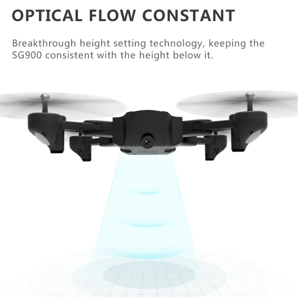 SG900 Foldable RC Drone 2.4GHz WIFI FPV Drones Optical Flow Positioning RC Drone With 4K Camera & 1100mAh Battery