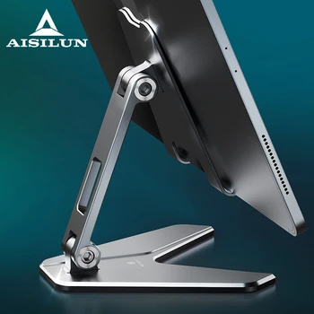 

Mobile Phone Holder Stand Tablet stand Foldable Cell Phone Portable Desk Aluminum Adjustable Holder for iPhone iPad Pro