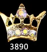 MAFAN 10 шт. корона для ногтей из металлического сплава в форме сердца ювелирные изделия для маникюра Кристаллы Стразы 3D Модный Блестящий Циркон Подвески для ногтей - Color: 3890