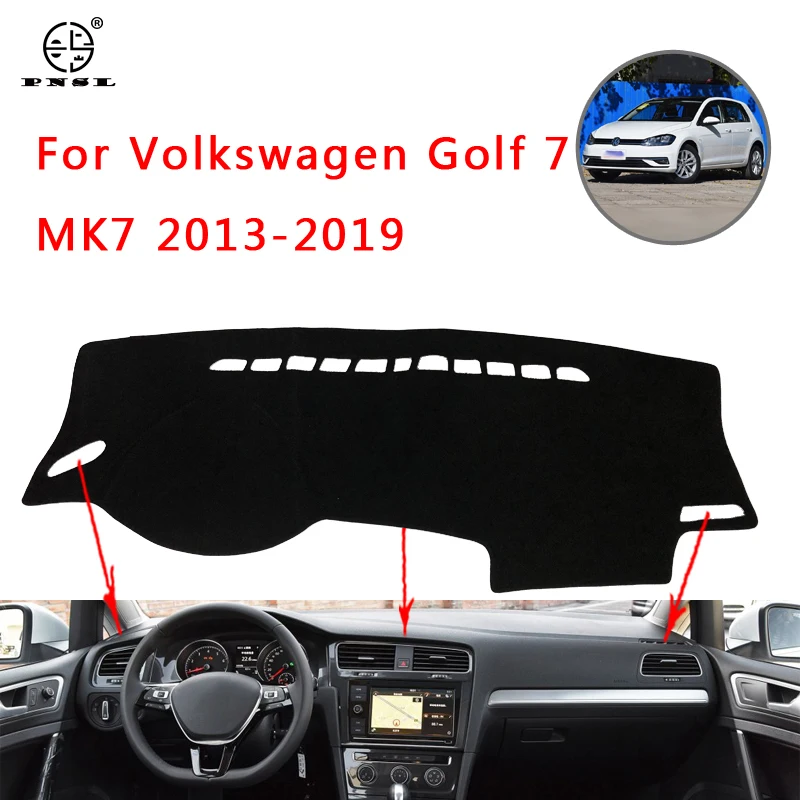 PNSL Car Dashboard Cover Dash Mat Pad Carpet For Volkswagen Golf 7 MK7 2013~2019 Sun block anti - slip uv keep wa | Автомобили и