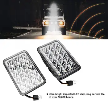 

2pcs Running Lights 5.5in 45W 6P Square LED Car Headlight Super Bright Front Lamp Universal Car Styling