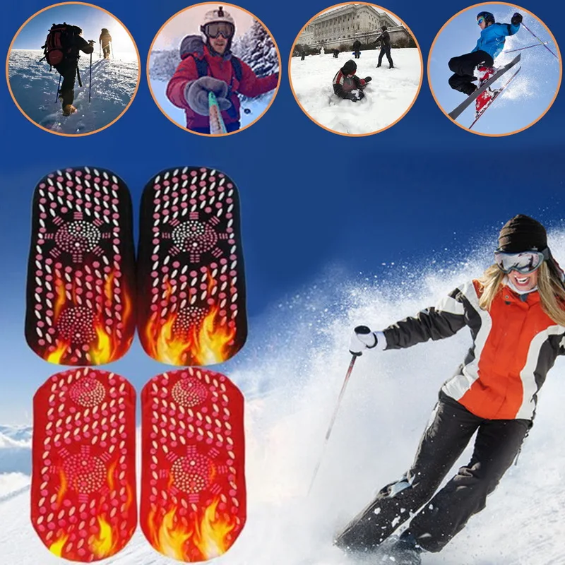 Новинка, турмалиновые Самонагревающиеся магнитные носки, удобные и дышащие зимние лыжные теплые спортивные носки для фитнеса