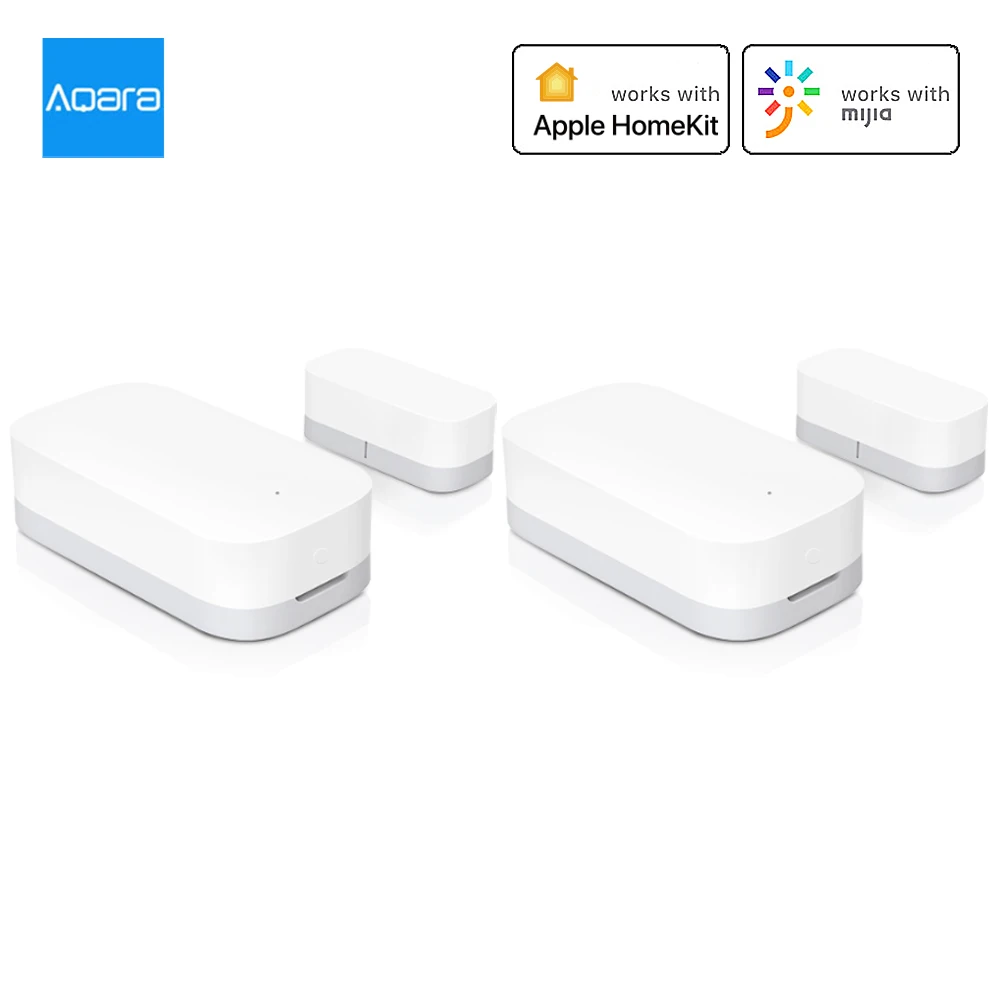 2Pcs Aqara Tür Fenster Sensor Zigbee Drahtlose Verbindung Smart Mini Tür Sensor Arbeit Mit Mi Hause APP Für Android IOS Smart Home