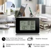 FanJu FJ3364 Digital Alarm Clock Weather Station Wireless Sensor Hygrometer Thermometer Watch LCD Time Desktop Table Clocks ► Photo 2/6