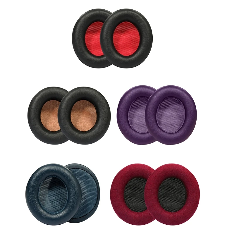 1Pair Replacement Ear Pads Protein Skin Leather Ear Cover Cushion for Focal Listen Pro Wireless Headphones Headset
