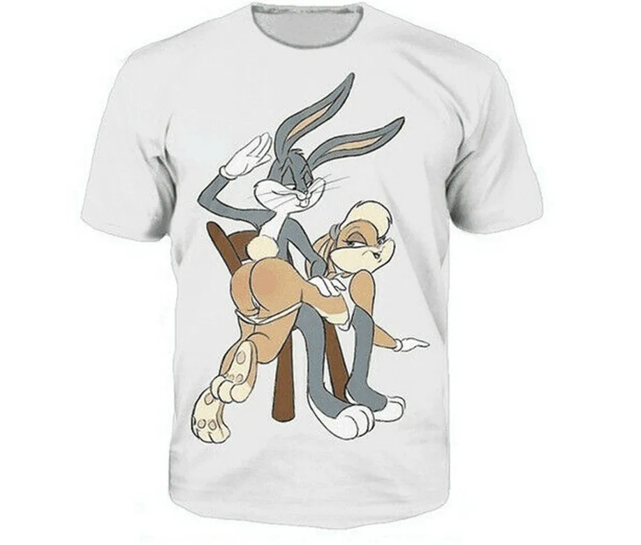 Funny 3D T-Shirt Lola Bugs Bunny Looney Tunes Cartoon Men Women Fashion S - 3Xl Vintage Tee Shirt | Мужская одежда