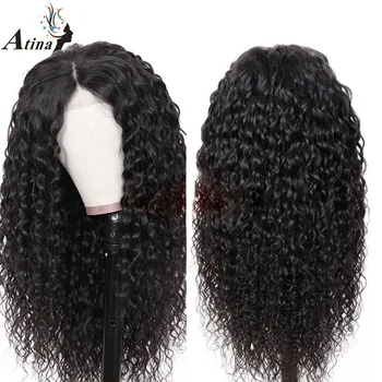 

Atina Loose Deep Wave 13x6 Lace Front Human Hair Wigs For Black Women Pre Plucked Remy Hair Natural Wig 250 Density