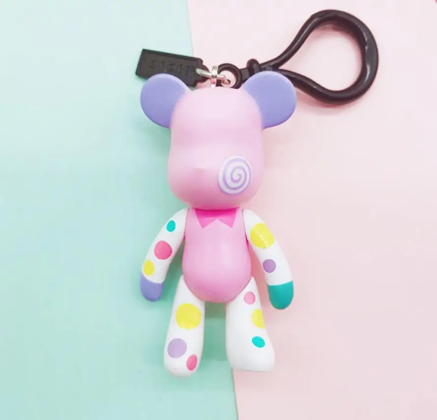 Bomgom мультфильм Popobe glomy медведь плюшевый мишка милый брелок для ключей Автомобильный ключ держатель сумка Шарм композитная цепочка для ключей брелок Подвеска детская игрушка