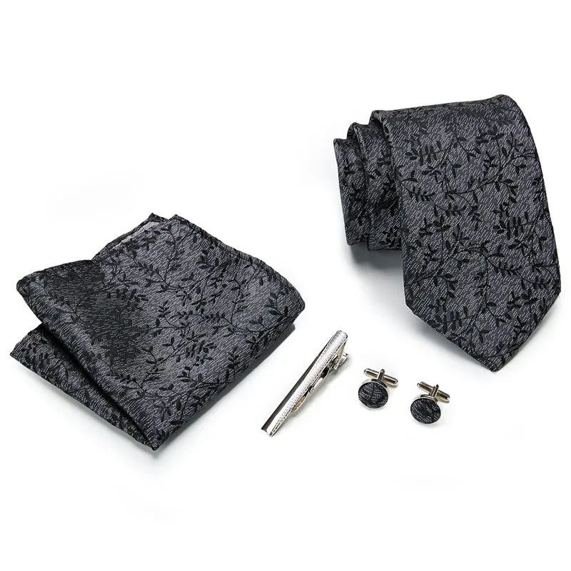 2019 мужской свадебный галстук синий Foral шелковый галстук Hanky набор 8 см модные дизайнерские мужские галстуки вечерние дропшиппинг 12568-SD127