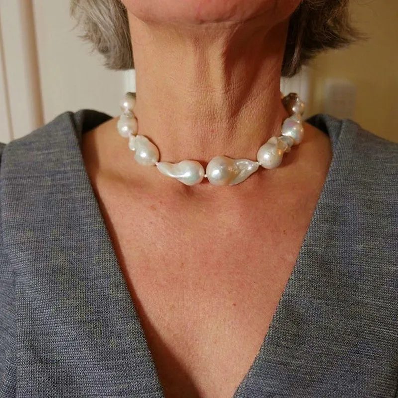 Silver Pendant Real Pearl   handmade christmas gift