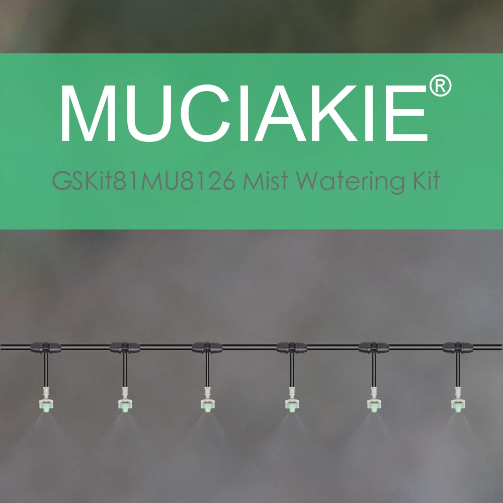 MUCIAKIE 5 м-30 м садовый ирригатор наборы для полива 3/8 ''основная линия поддержки равномерный распылитель запотевания 5LPH сопло оросительная система