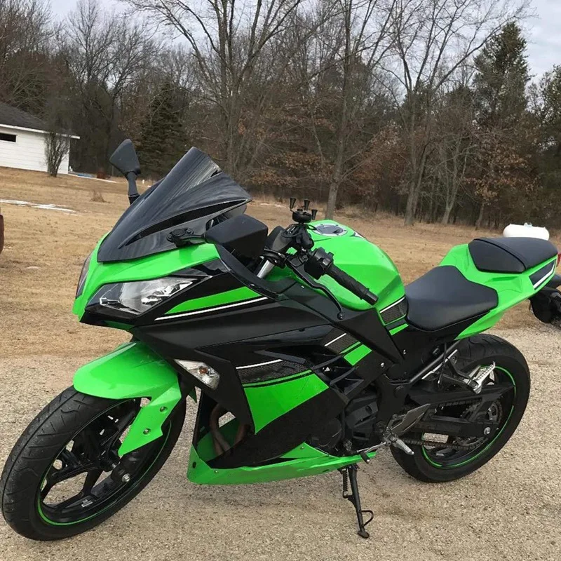 Motorcycle Windshield Windscreen Double Bubble for Kawasaki Ninja 300 EX300 2013 Motorcycle Accessories