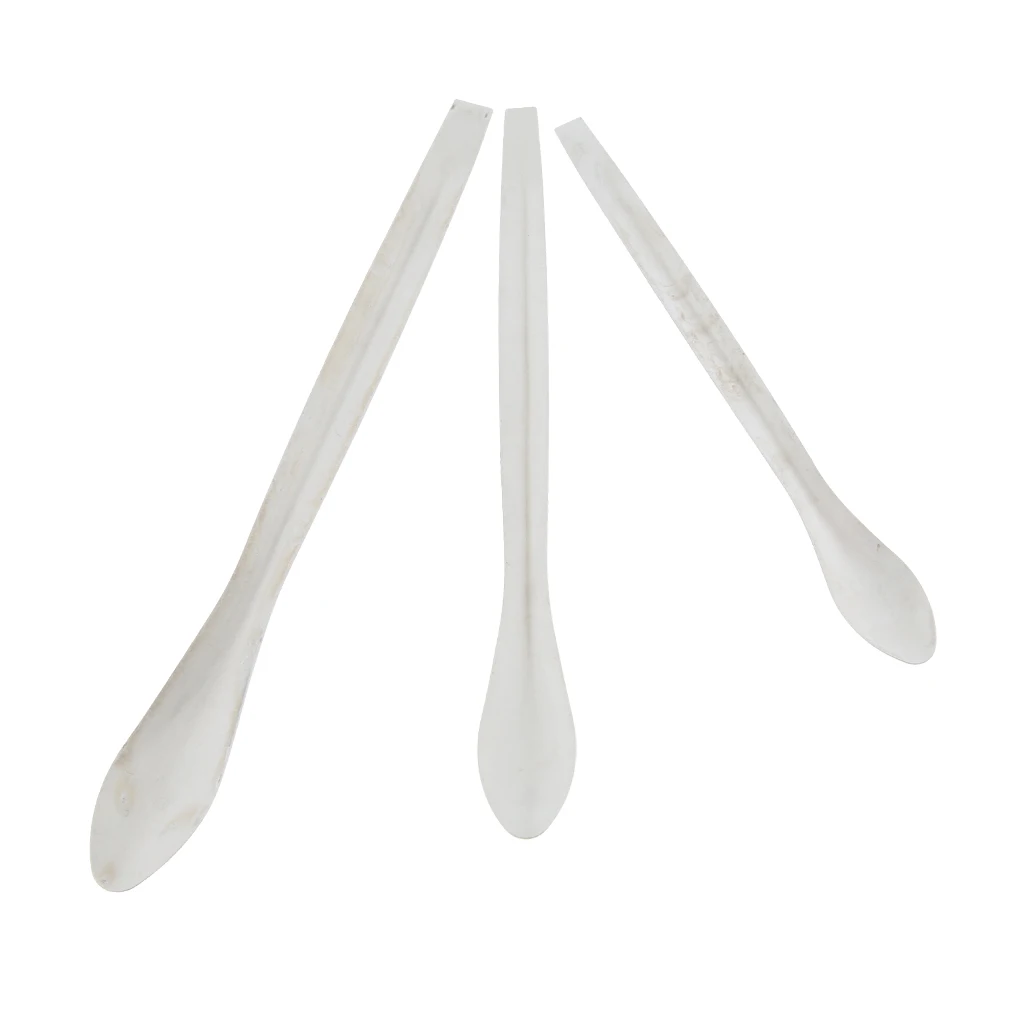Set Of 3pcs Stainless Steel Lab Spoons, Chemical Reagent Sample Laboratory Scoops, Reagent Sample Scoops