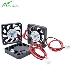 Ultra-Compact 4cm 2-Pin Cooling Fan for Radiating Aluminum Fins in Micro Equipment (Black)