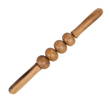 

Wooden Massage Roller Manual Body Massage Stick Pratical Relax Massaging Stick Roller Muscle Roller Stick
