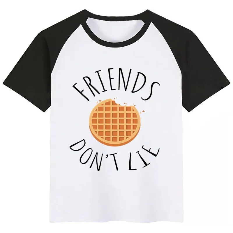 

BoysGirls Stranger Things Friends Do Not Lie Cartoon Print T Shirt Kids Funny Clothes Children Summer Short Sleeve Baby T-shirt