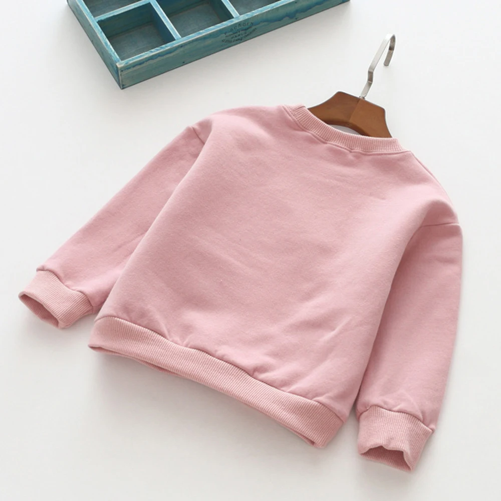 Детские толстовки и свитшоты из хлопка новинка Осень зима милые для девочек с