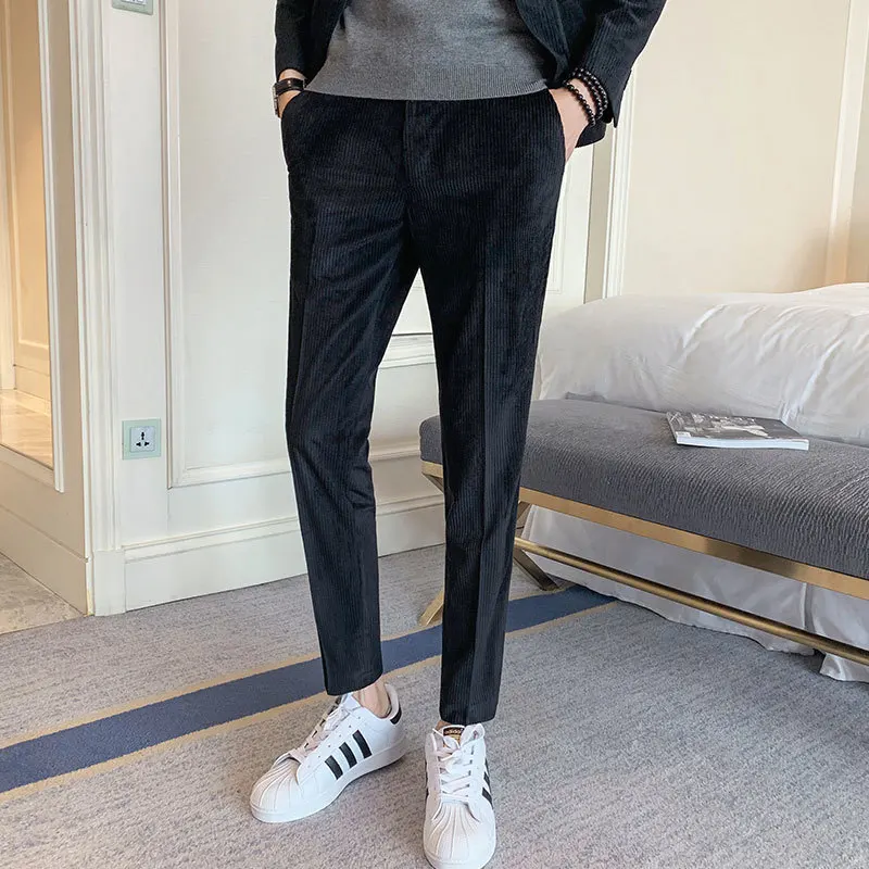 2019 Autumn Corduroy Man Self-cultivation Western-style Trousers Leisure Time Pants Business Affairs Xk204 - P75 2019 Autumn Corduroy Man Self-cultivation Western-style Trousers Leisure Time Pants Business Affairs Xk204 - P75