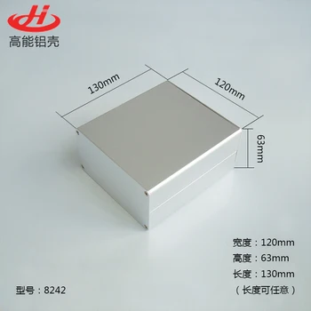 

1 piece aluminum housing case for electronics project case 63(H)x120(W)x130/155(L) mm 8242