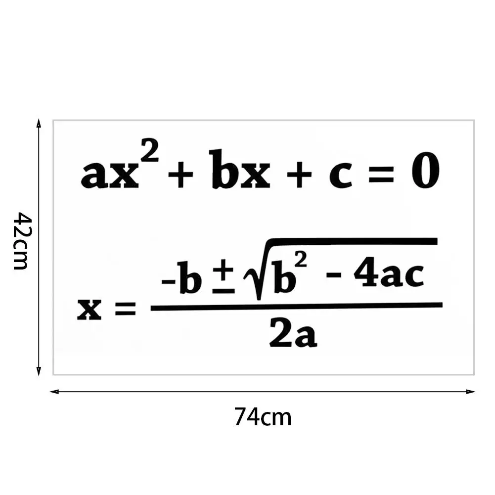 Открытая школьная квадратная формула Наклейка на стену математическая виниловая наклейка на стену с учителем образования студентов Настенный декор украшение для классной комнаты