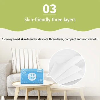 

New Plant Protection Log Pumping Paper 6 Packs / Group Of Facial Tissue Paper Tissues