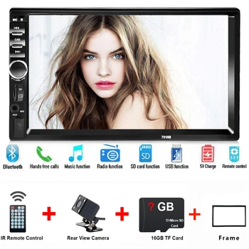 

2Din Autoradio Universal Auto Central Multimidia Bluetooth Radio 7018B MP5 MP3 Music Video Player Rear View Camera Mirror Link