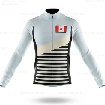 

Cycling Jersey Cycling Long 2020 Canada Spring Men's Long Sleeve Road Mountain Racing Bicycle Clothing Mtb Ropa Ciclismo Hombre