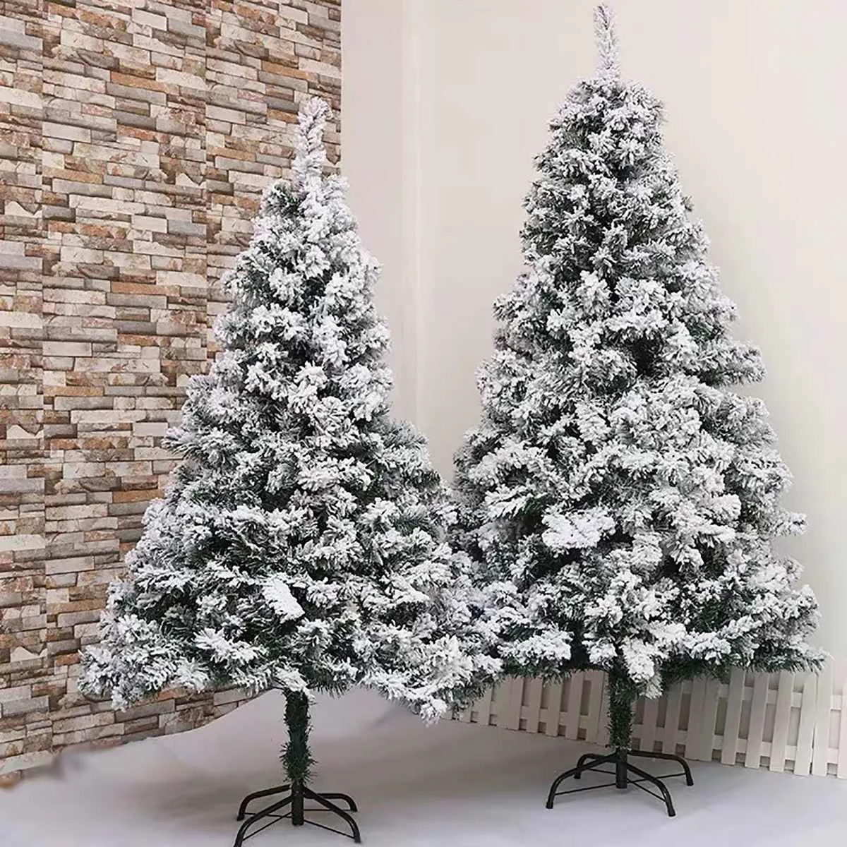 

Artificial Christmas Tree with Snow for Home Party Decoration 1.8/1.5/1.2M Large Christmas Tree Standing Pinewood tree Holiday