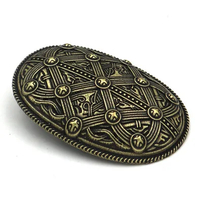 antique bronze 1 1 шт. скандинавские Викинги брошь Швеция скандинавские Викинги Брош ювелирные изделия талисман колдовство большие броши для женщин и мужчин Wicca - Окраска металла: antique bronze 1