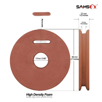 Намотка SAMSFX Tenkara для шпули, намотка для проводов, поворотная шпуля, направляющая шпуля, намотка для риггеров, аксессуары, 10 шт. в упаковке 2