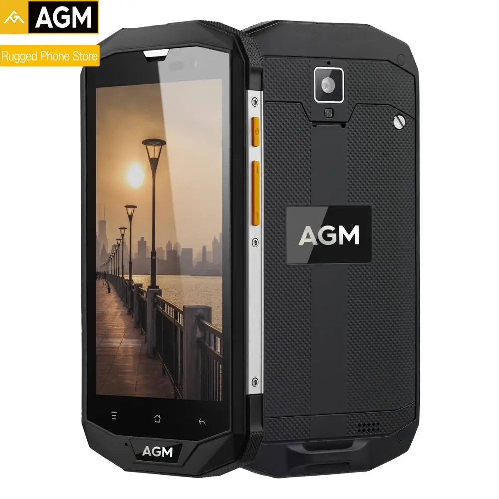 AGM A8 " 4G+ 64G FDD-LTE Android 7,1 мобильный телефон 2SIM IP68 прочный телефон четырехъядерный 13,0 МП 4050 мАч NFC OTG Смартфон