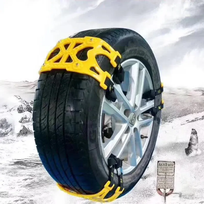 6pcs/set Tpu Snow Chains Cable Tie Universal Car Suit 165285mm Tyre Winter Roadway Tire Chains